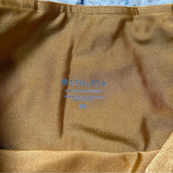 Athleta Gold High-Waisted Leggings - Picture 3 of 4